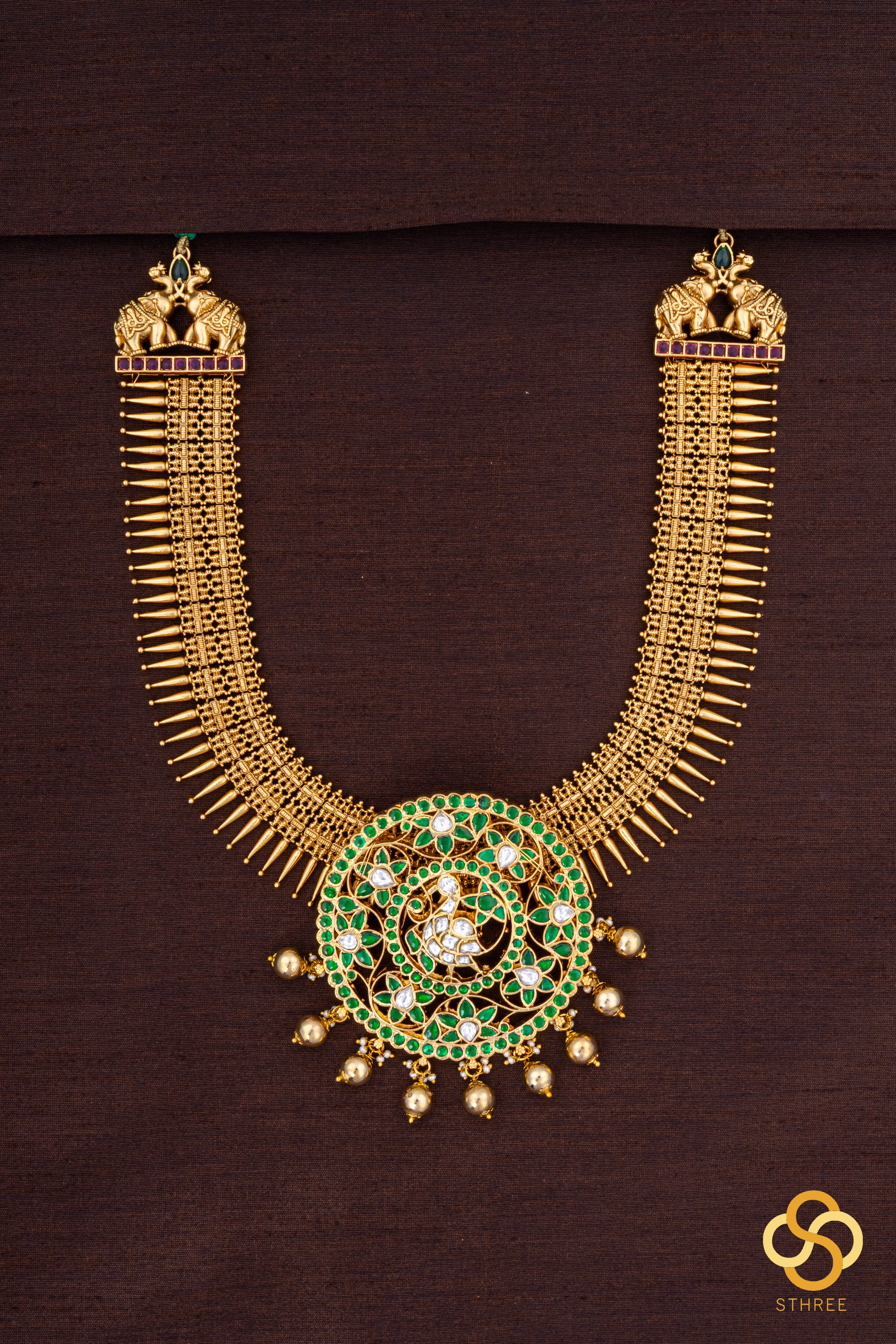 Mullai Malai with Rakkodi - Emerald Green