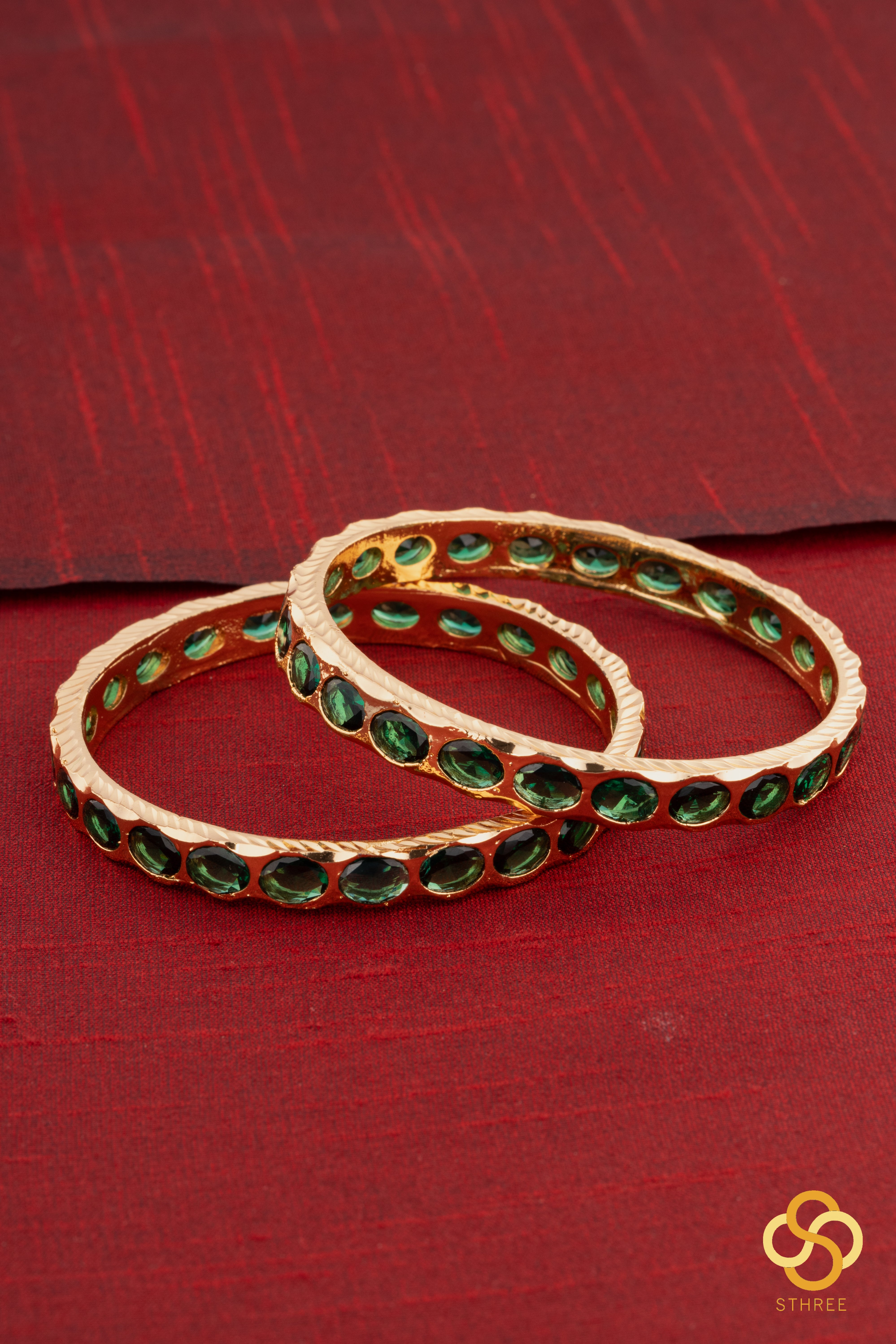 Aympon Bangle - Emerald Green