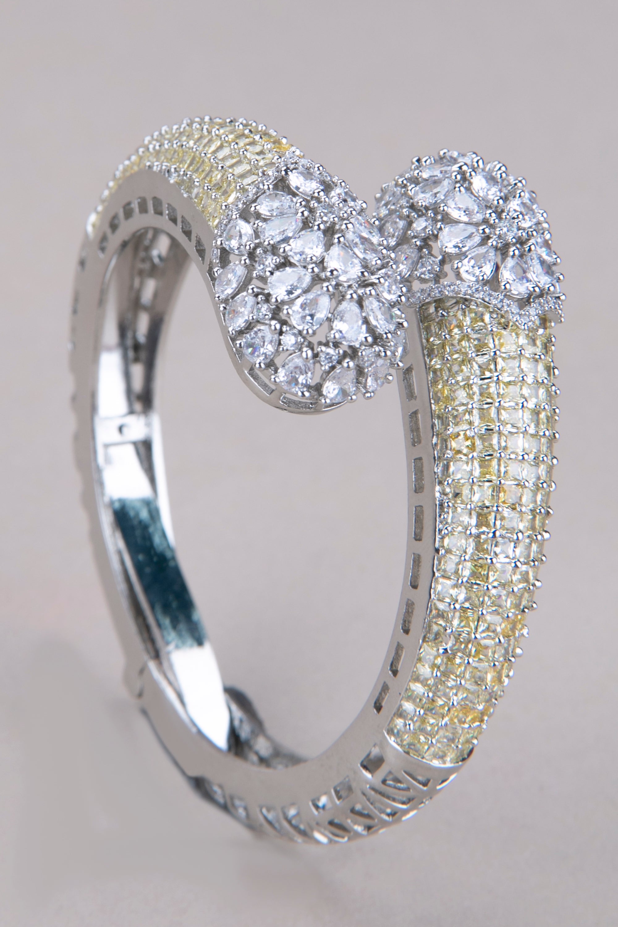 Kada - Rhodium polish -  Light golden and Silver