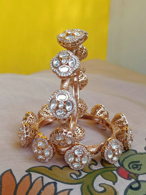 Moissanite kada - single piece