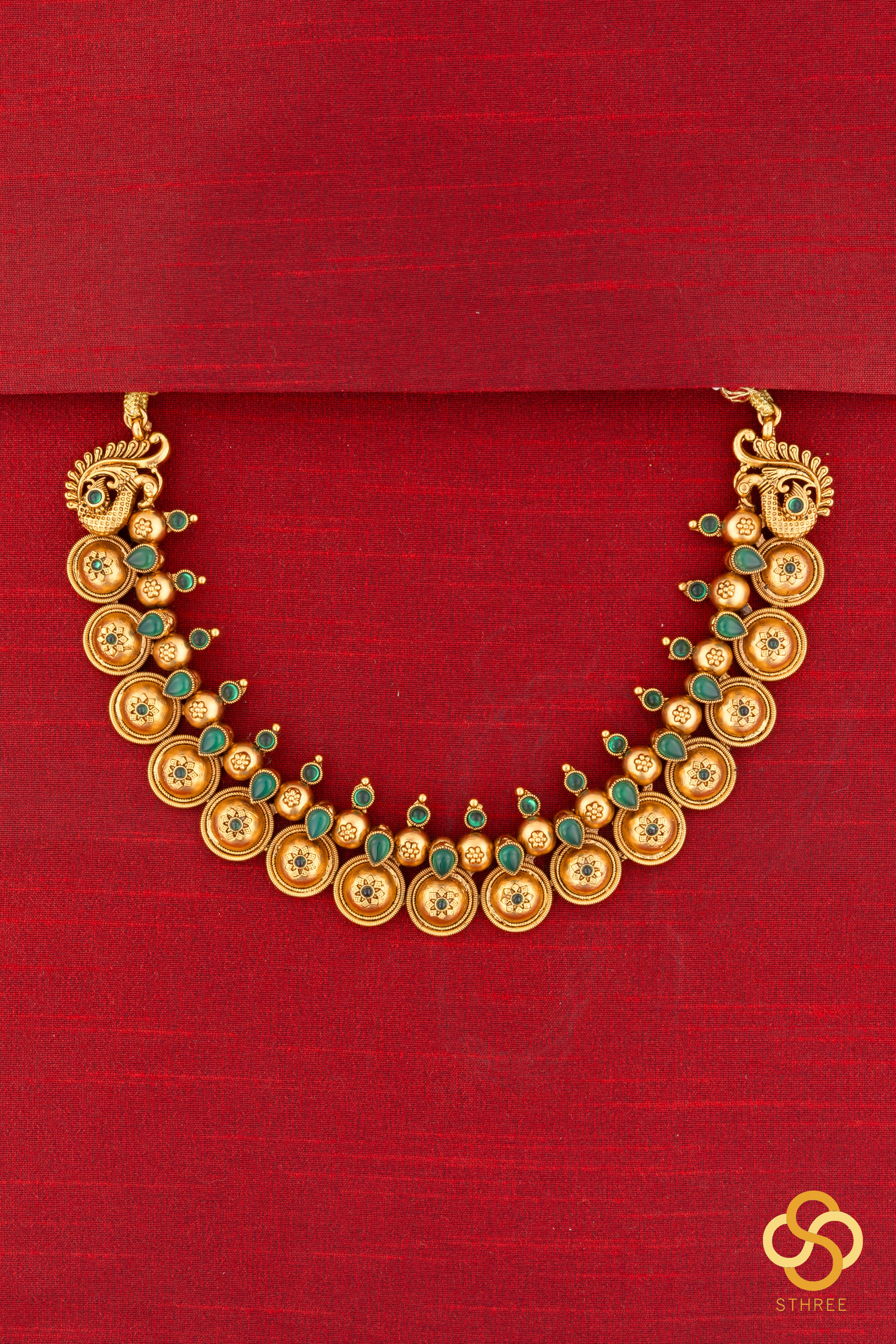 Bottu Mala - Gold and Green Stones