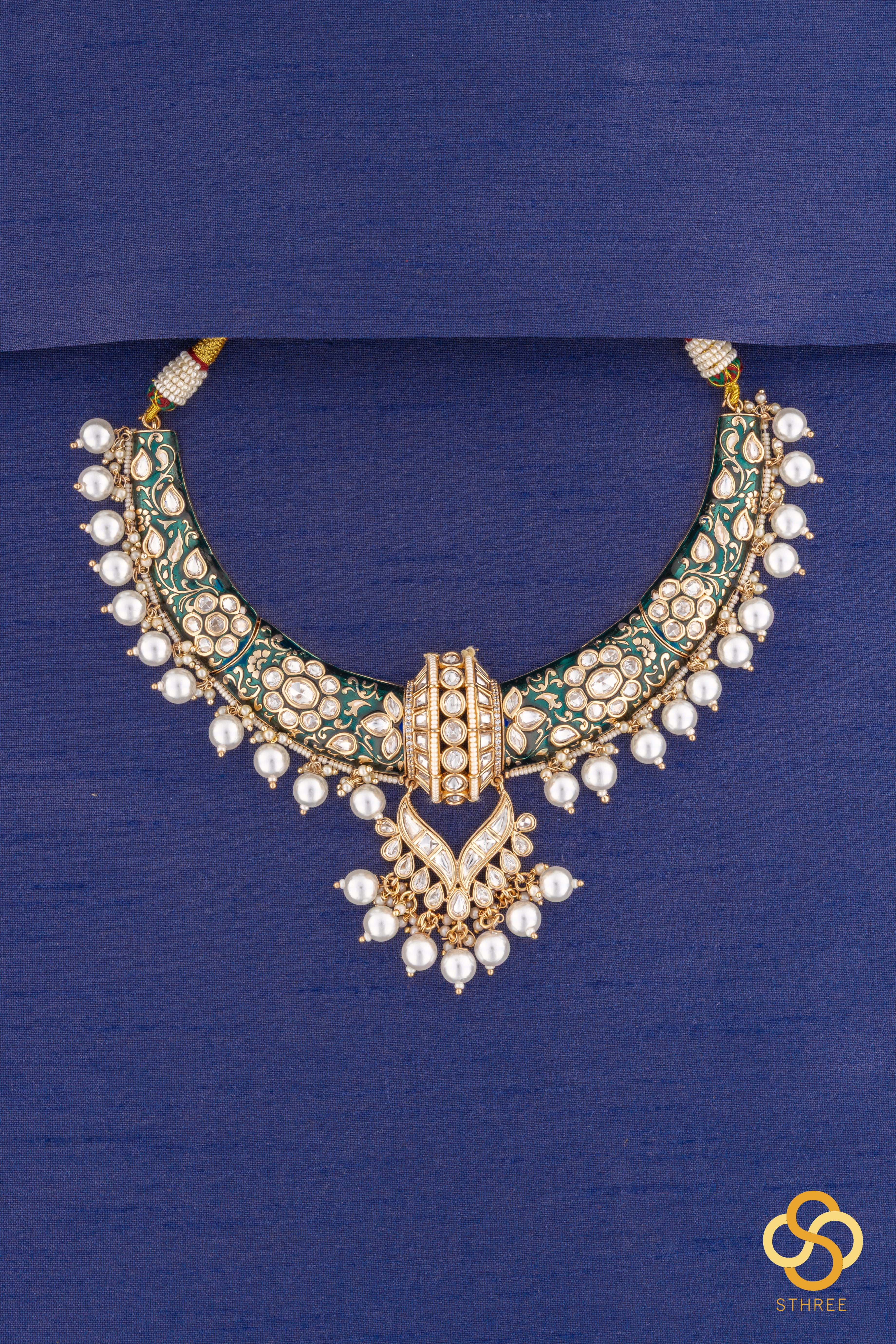 Hasli - Emerald Green with pearls
