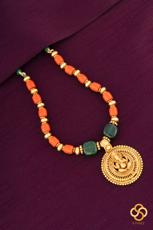 Vinayagar Pendant with coral balls