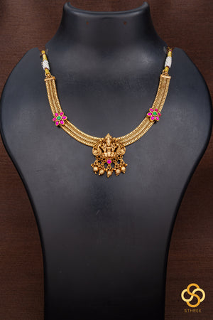 Lakshmi pendant choker