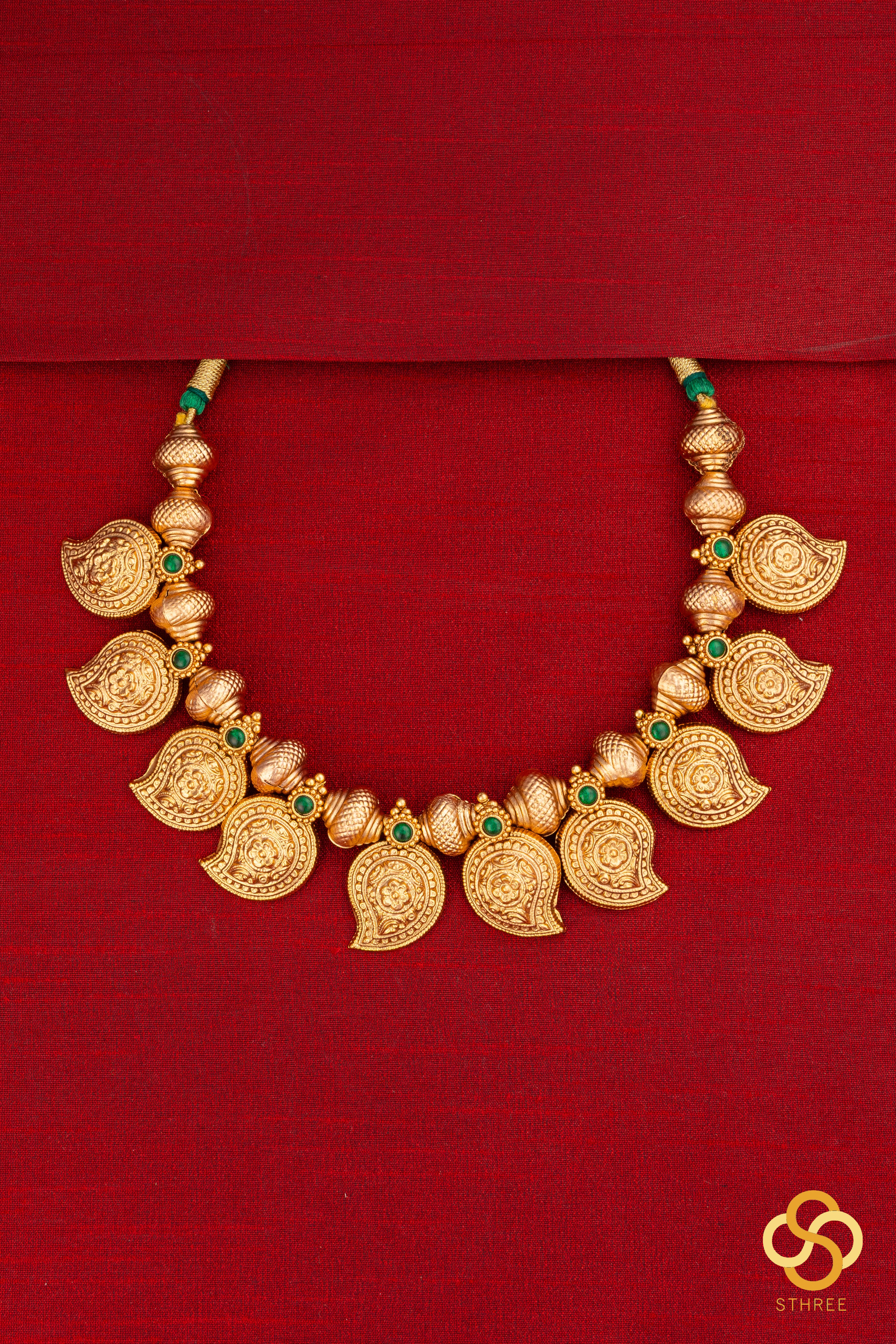 Manga Malai - Gold and Green Set