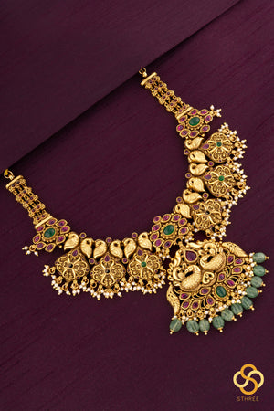 Antique Mayil Necklace set