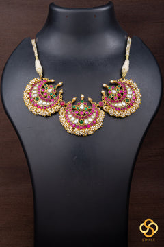 Triple Chandbali - Jadau Kundan