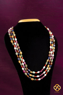 Semi precious Navarathna malai