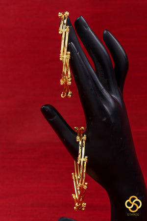 Gold GRT Bangle pattern - Set of 2