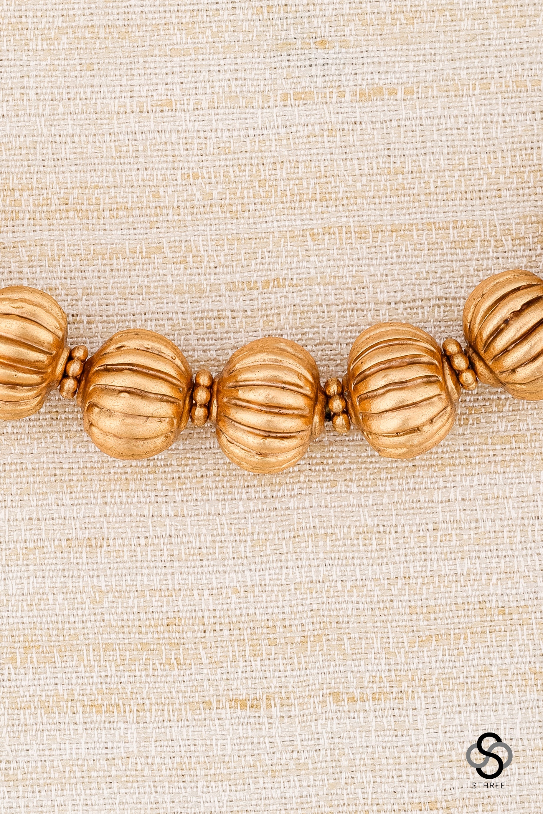 Gundumani malai set - Gold balls in antique finish