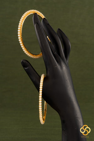 Pearls  Bangle  - Set of 2