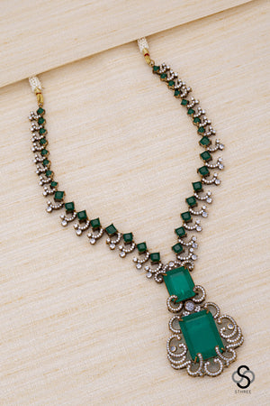 Diamond and Emerald Necklace