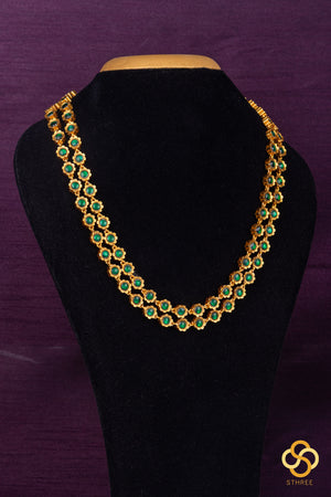 Palakkad Necklace - Two liner - Green