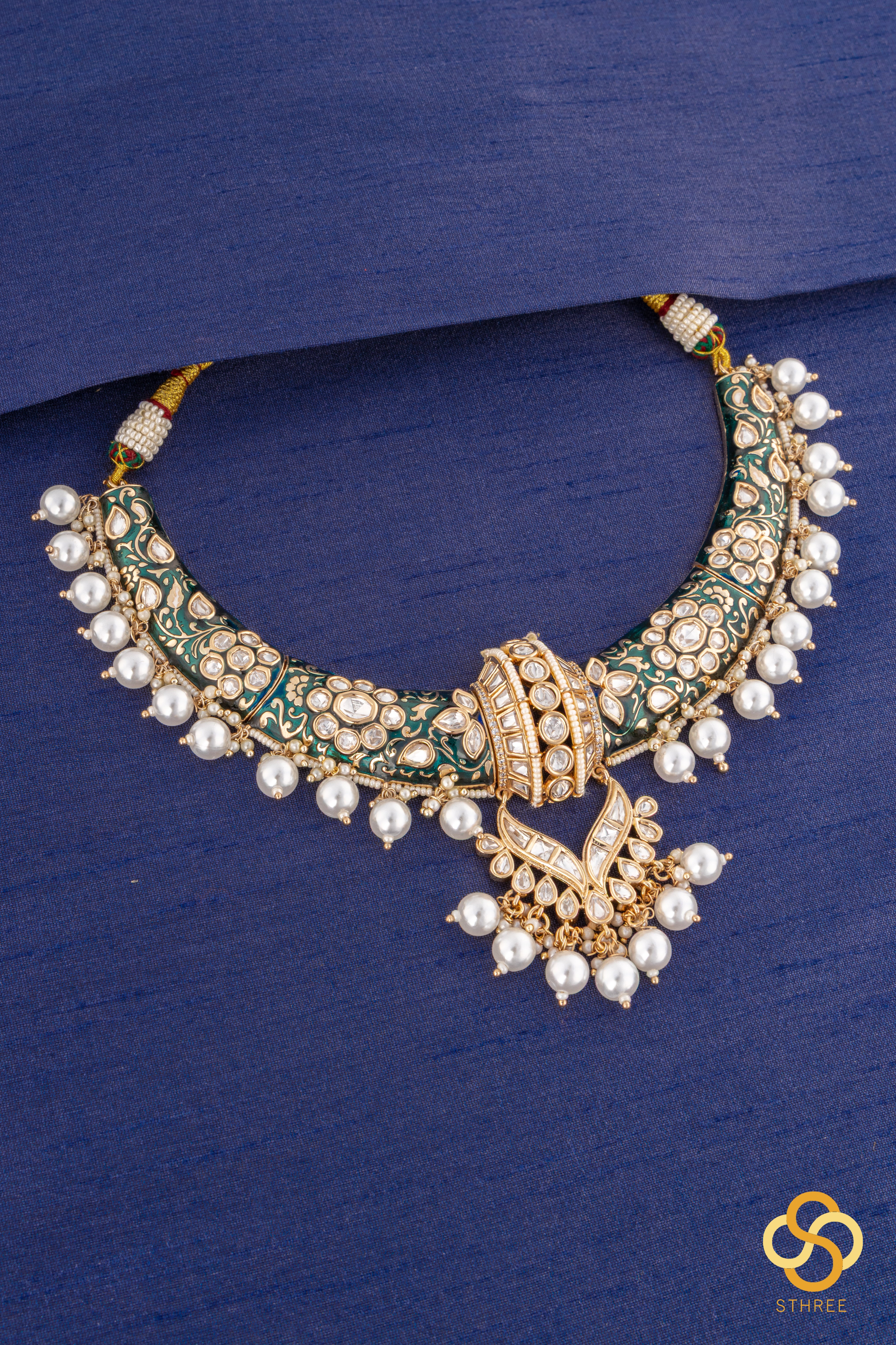 Hasli - Emerald Green with pearls