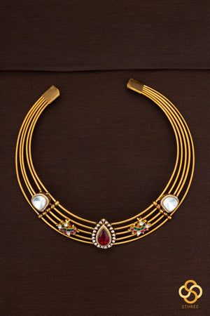 Hasli set - Kundan and mayil mogappu