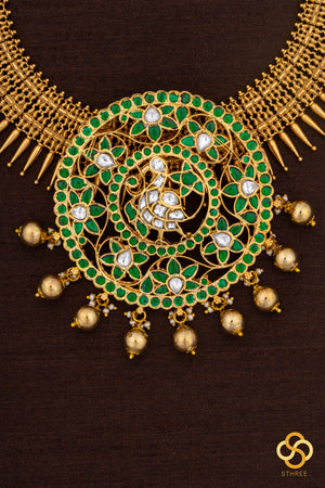 Mullai Malai with Rakkodi - Emerald Green