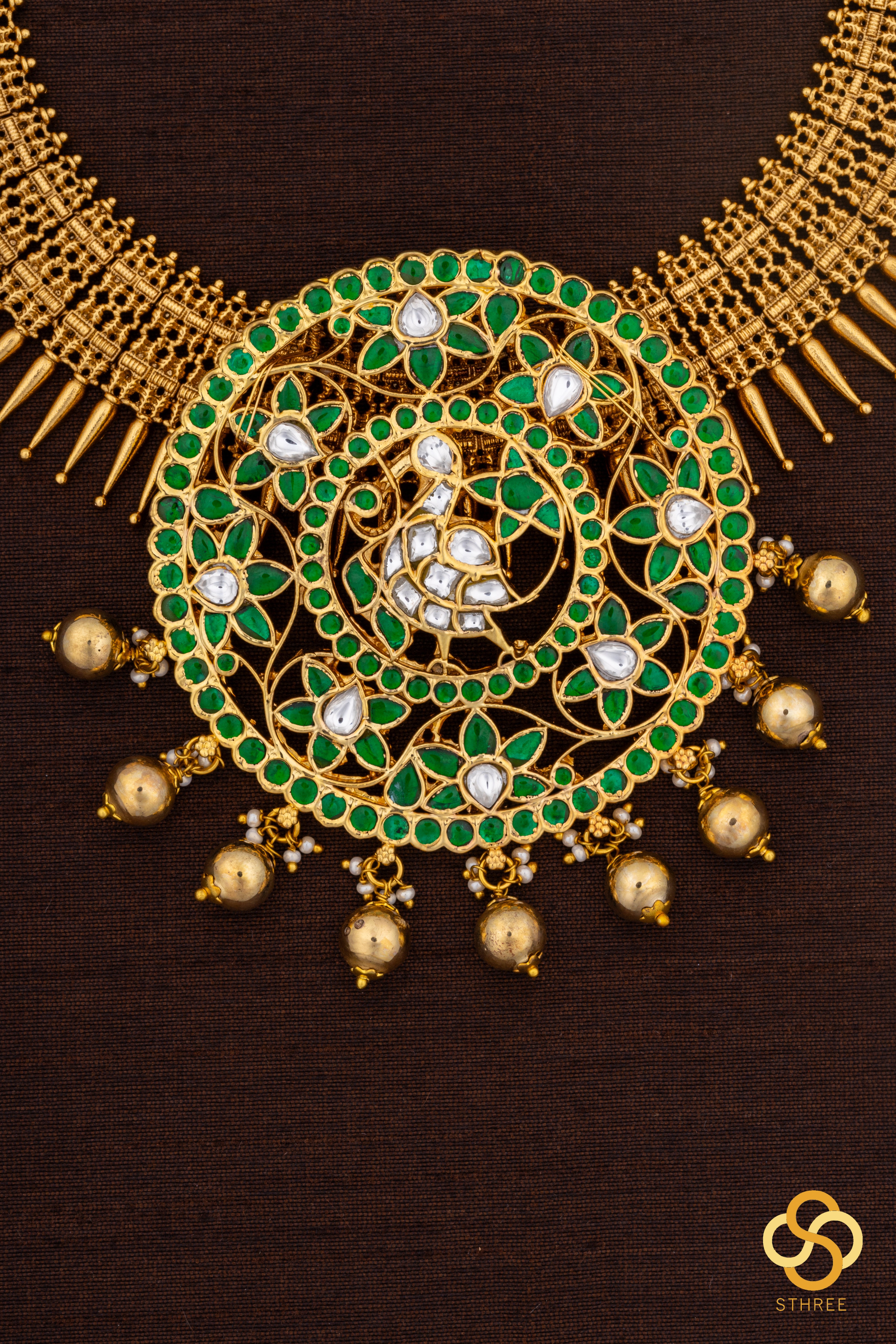 Mullai Malai with Rakkodi - Emerald Green