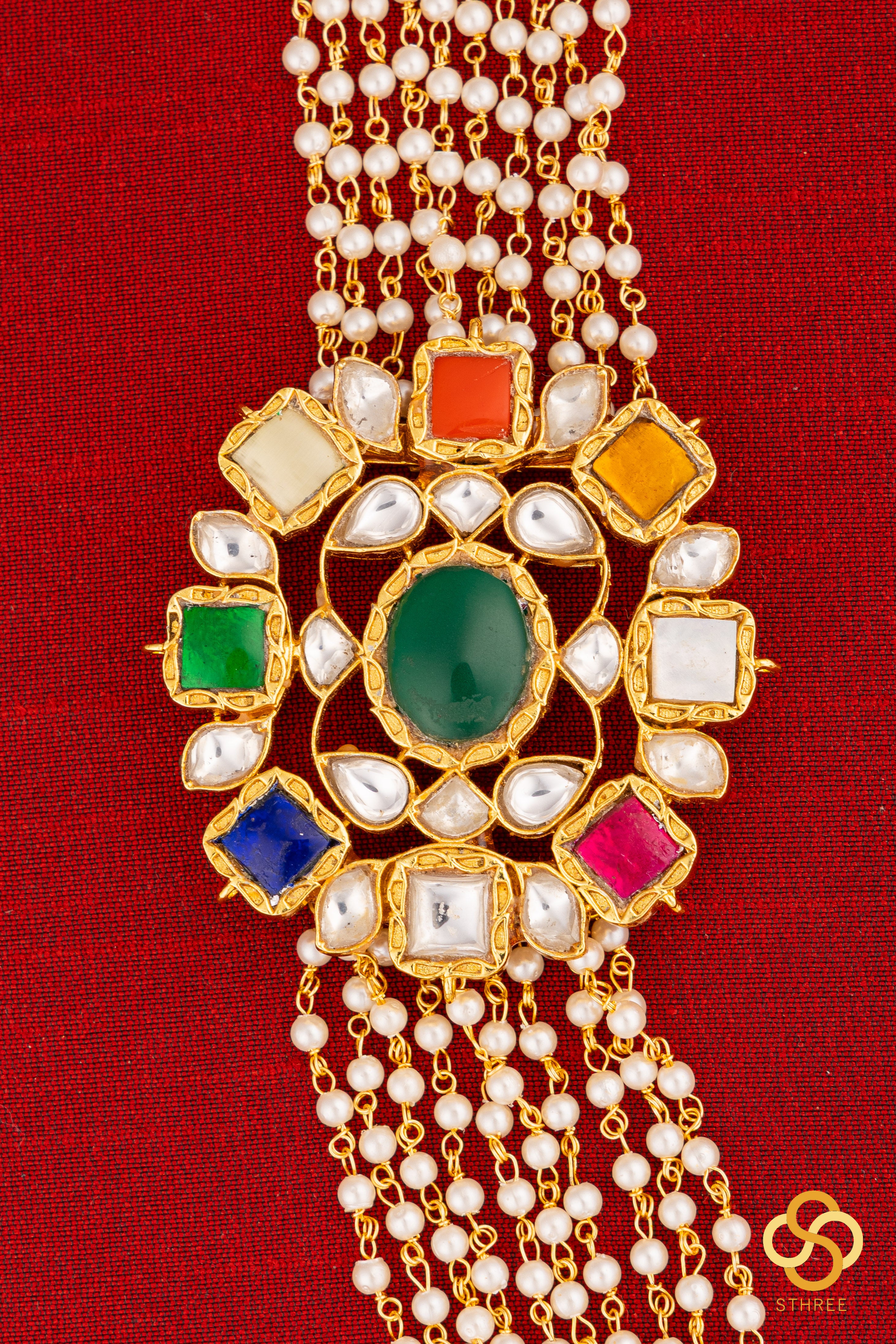 Navarathna Mogappu with pearls