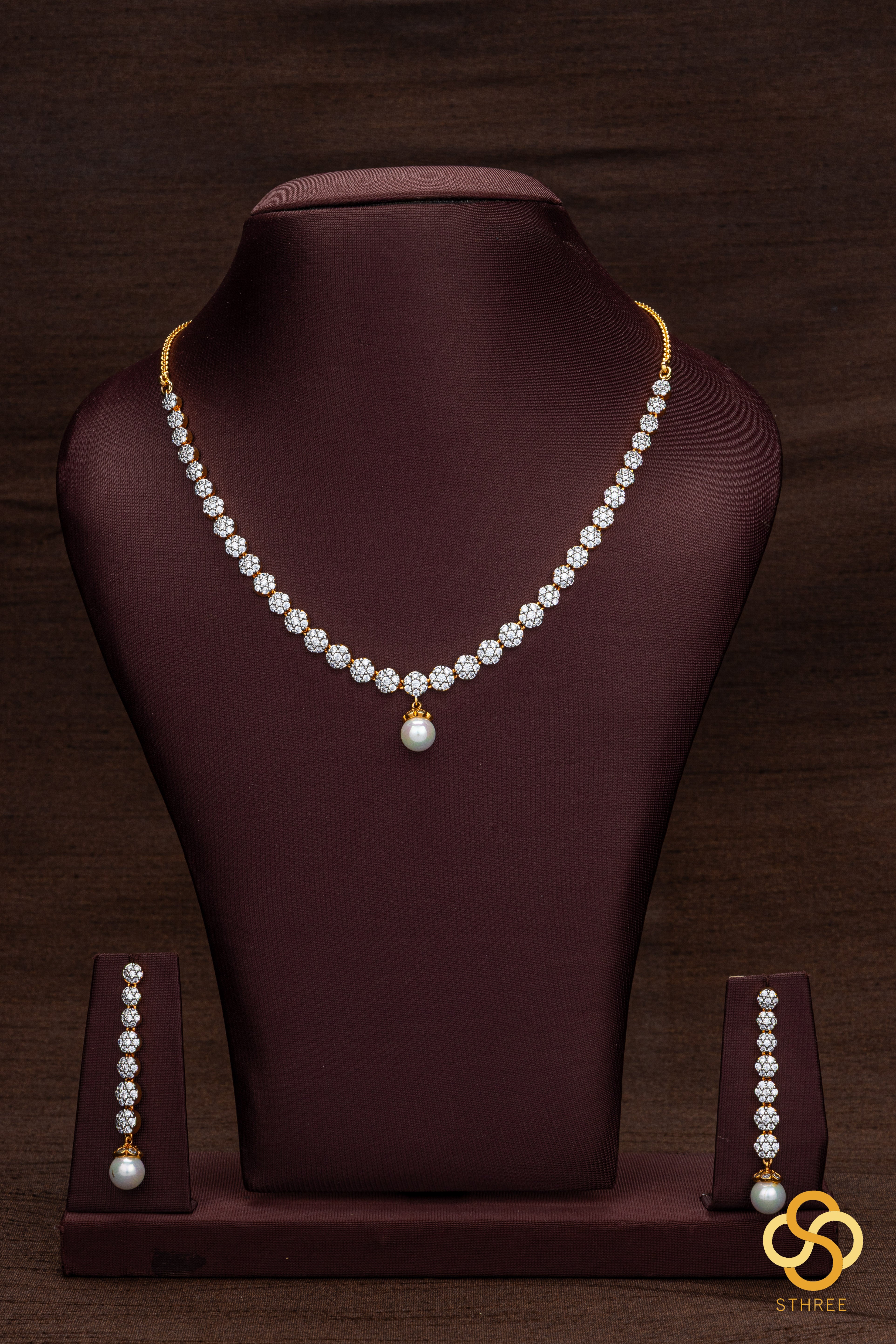 7-stone zircon diamond pattern
