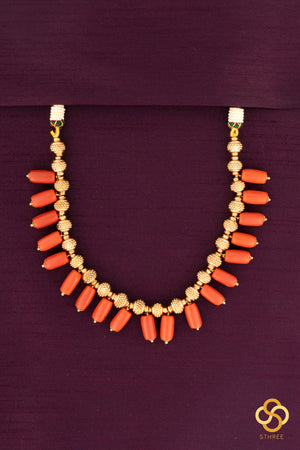 Tube corals and gold ball set