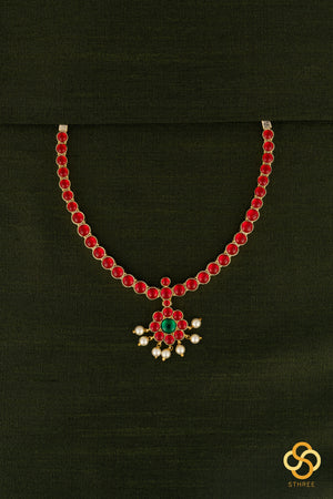 Ruby red kemp addigai set, Aympon