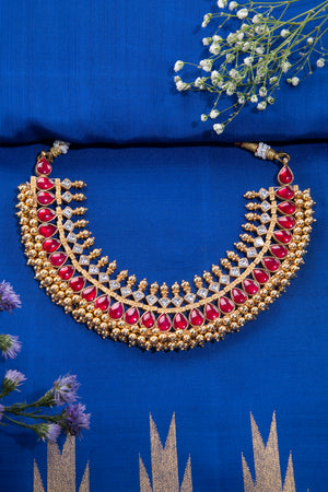 Tussi Pattern Pure Silver Necklace