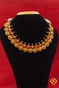 Bottu Mala - Gold and Kemp Red Stones