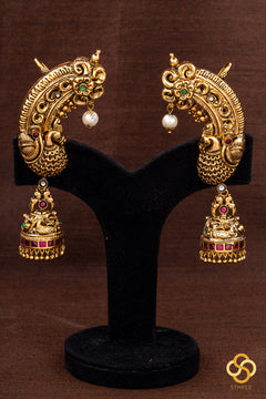 Mayil Earcuff jhumkas