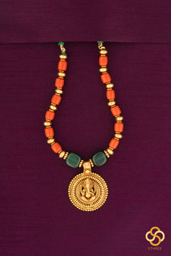 Vinayagar Pendant with coral balls