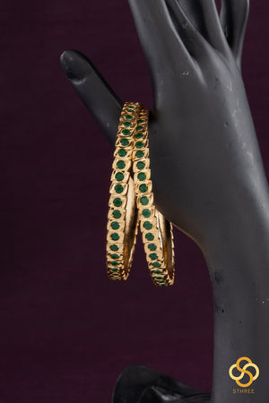 Aympon Bangles - Emerald green
