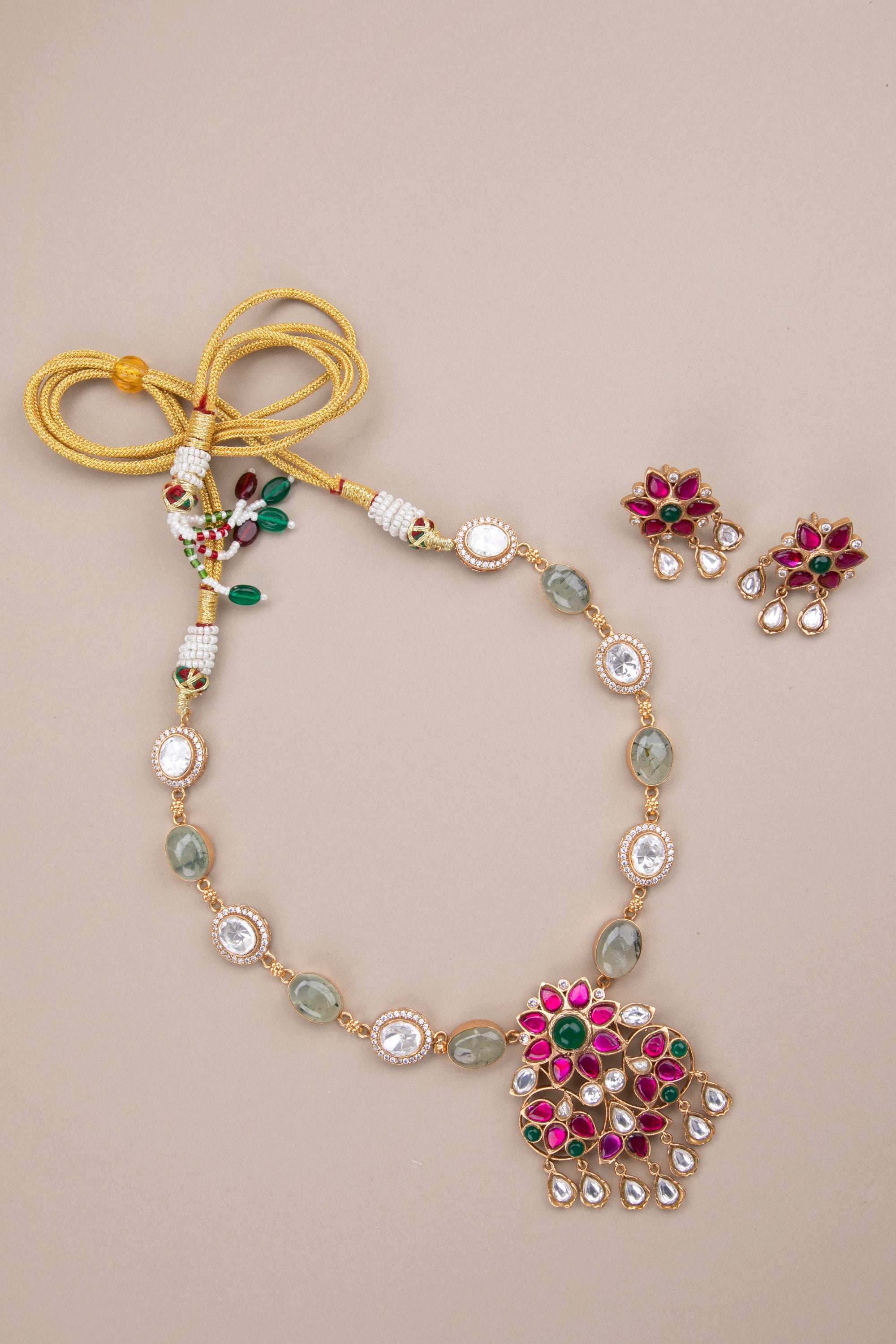 Jadau Kundan Necklace Set