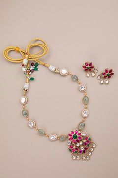 Jadau Kundan Necklace Set