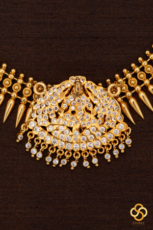 Mullai Malai with lakshmi pendant