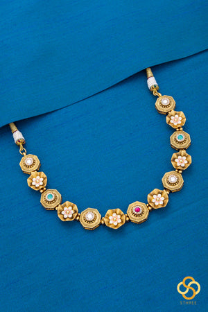 Rajwadi choker- Navarathna