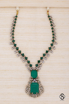 Diamond and Emerald Necklace