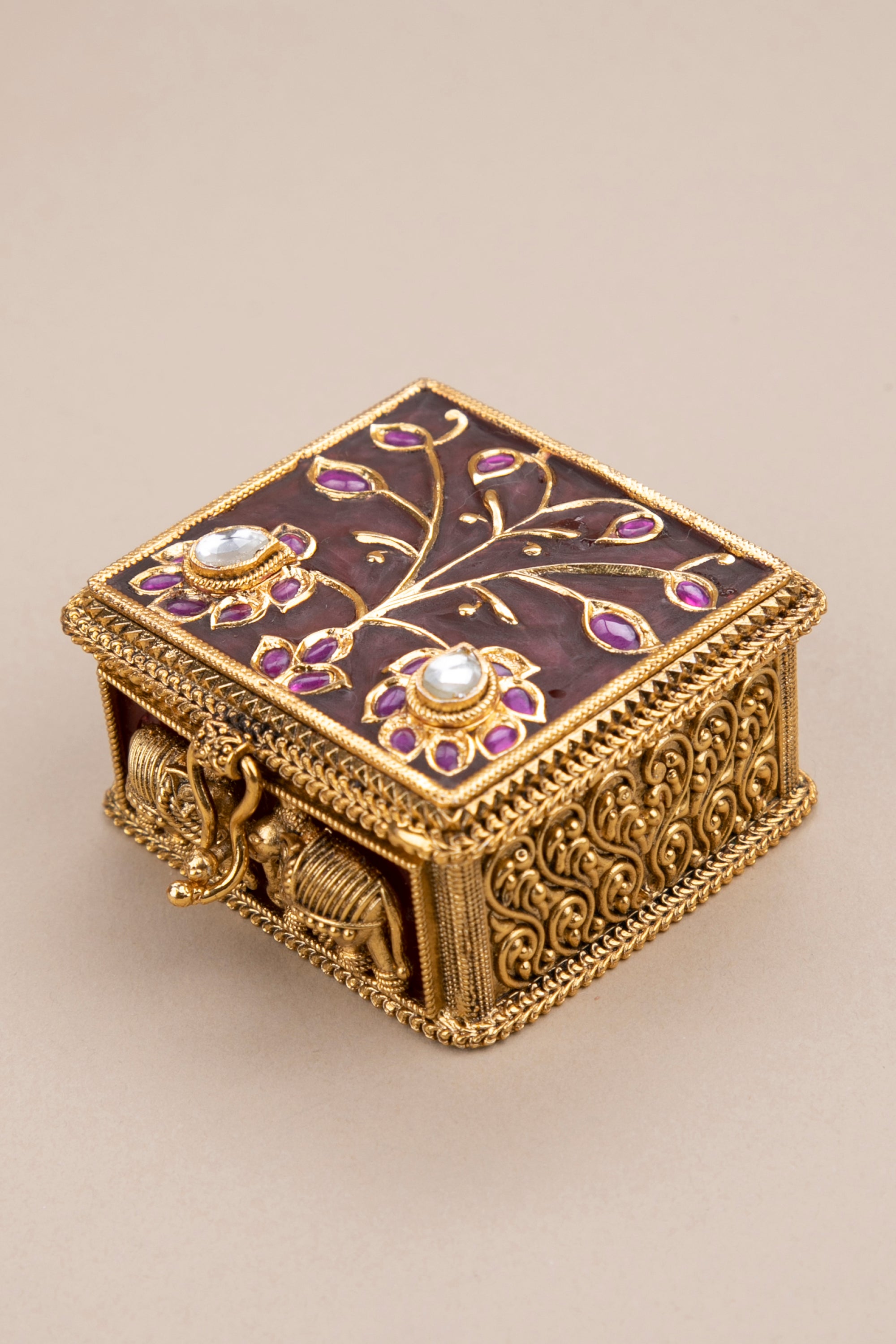 Kumkuma box - Brown