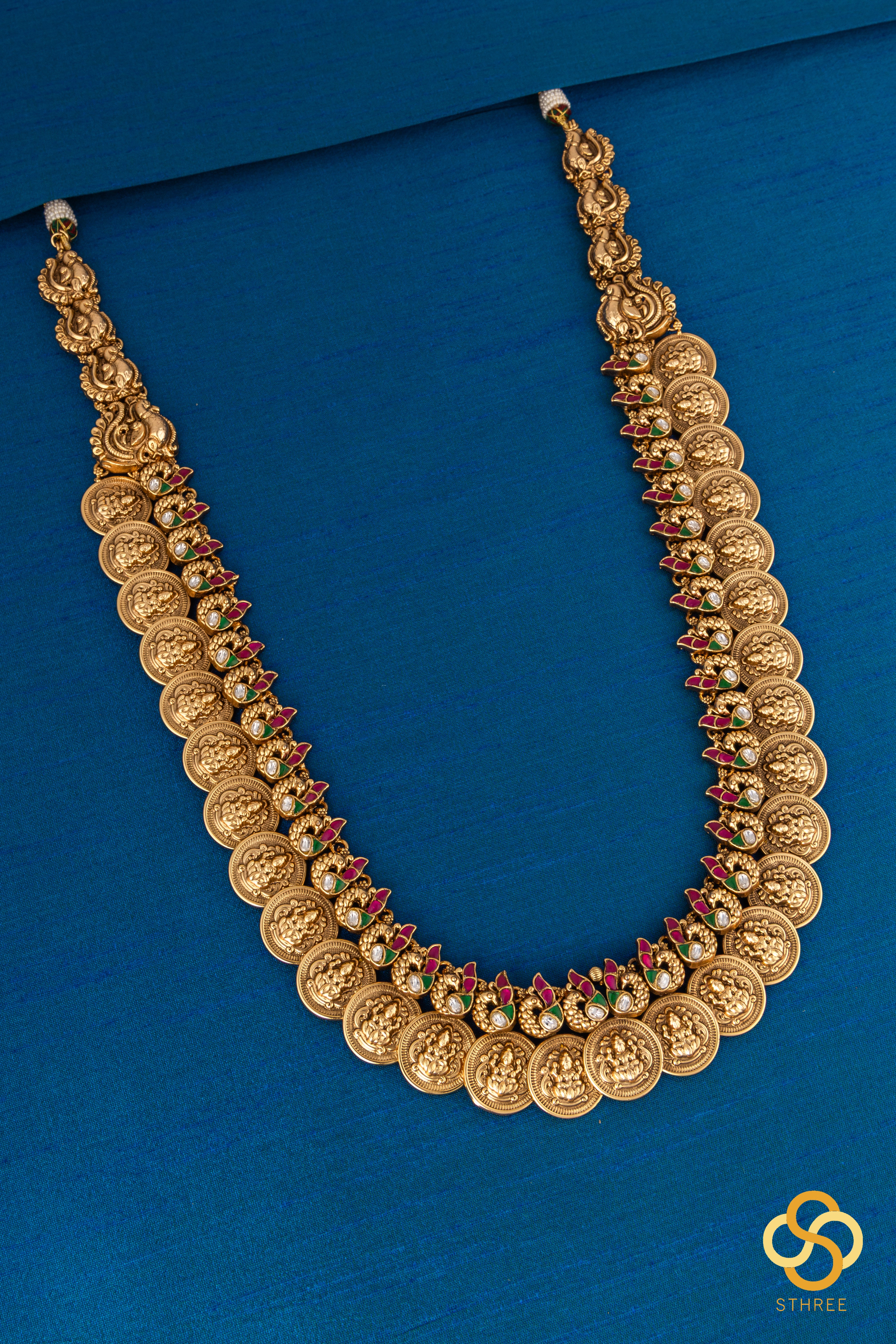 Lakshmi kasumalai necklace set [Long]
