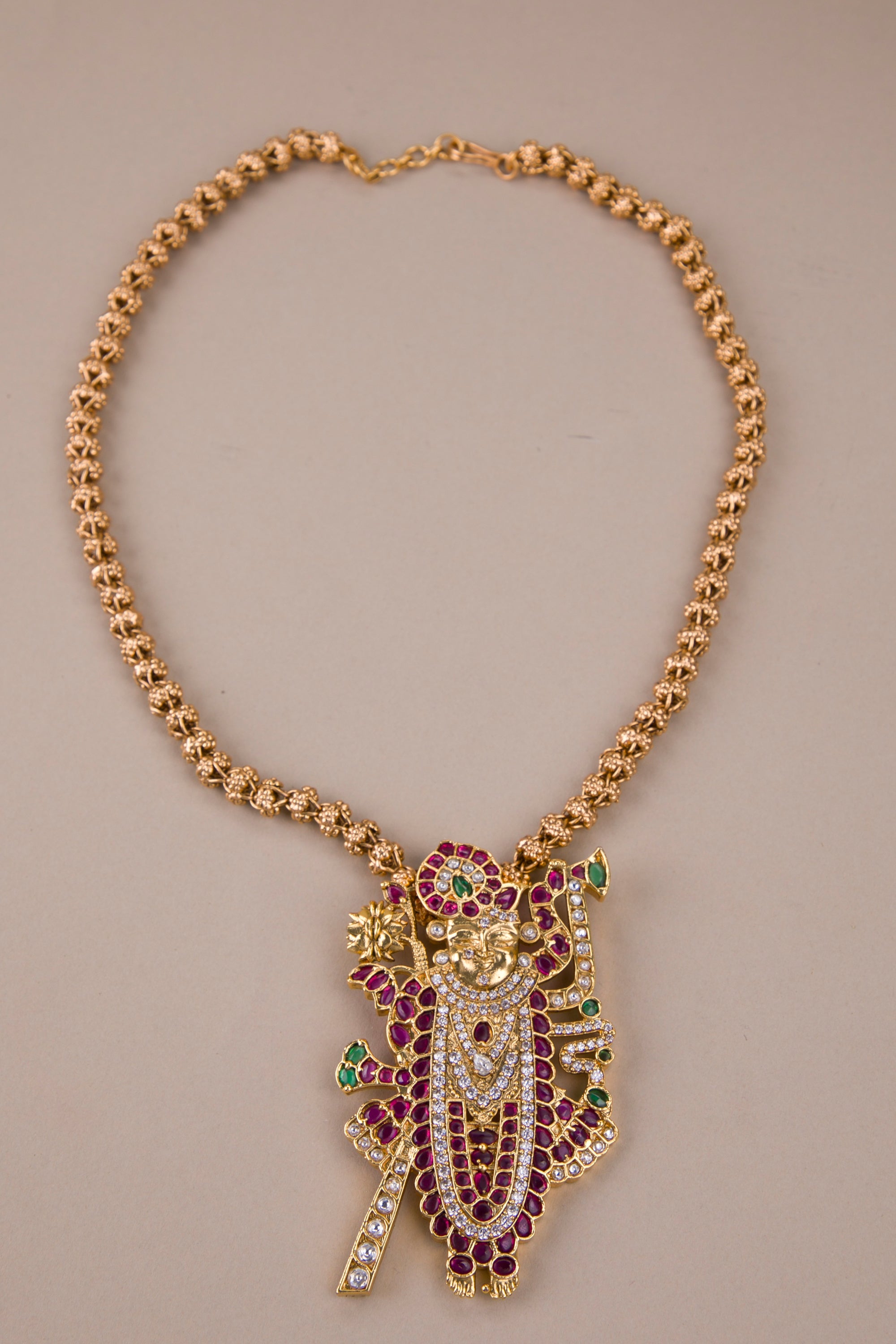 Srinathji in Jadau Kundan