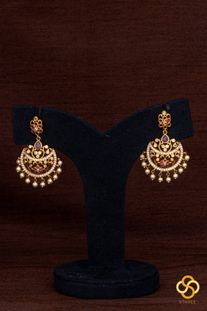 Seven Chandbali Pendant with Pearls