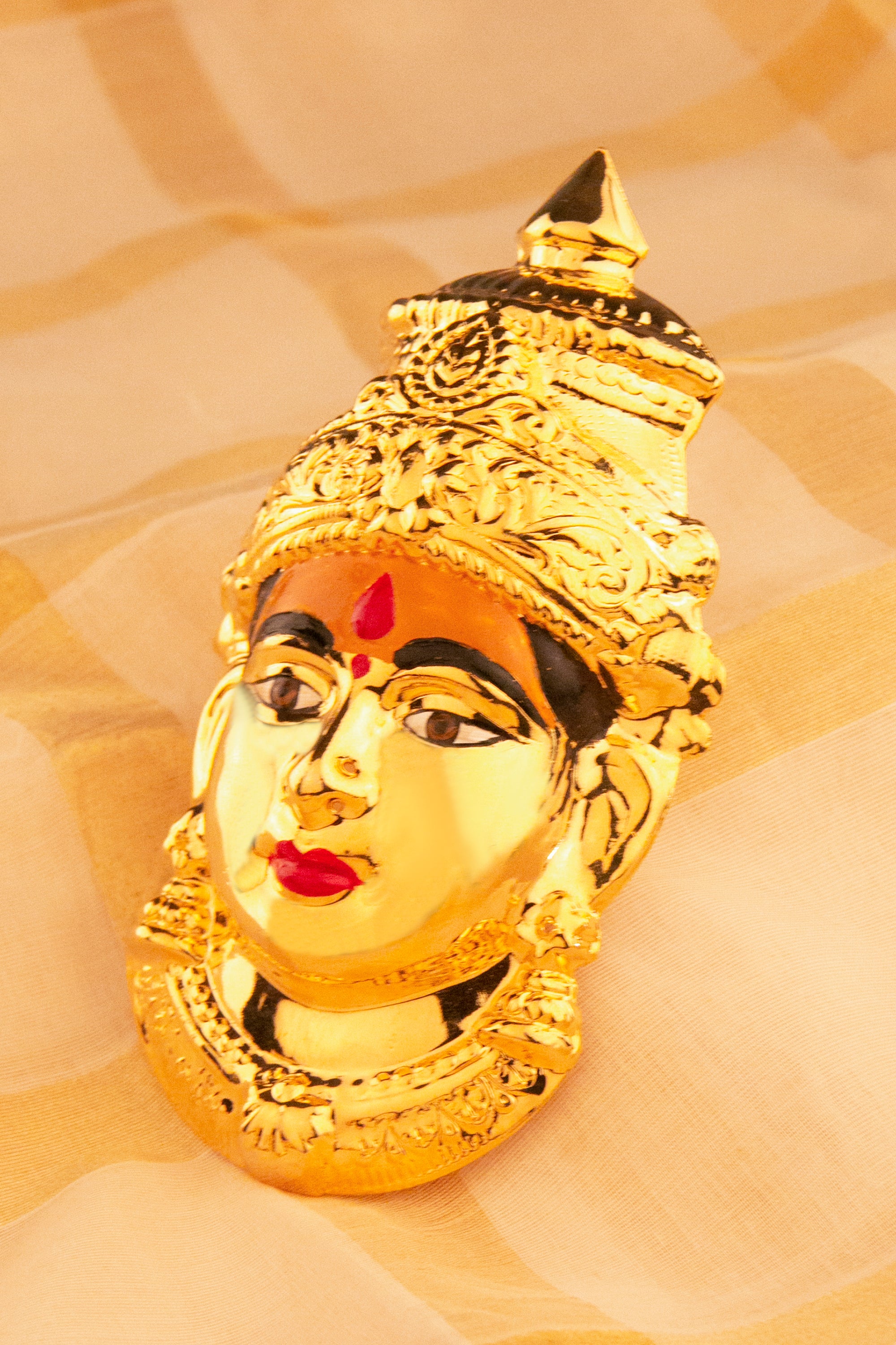 Varalakshmi Mugham (Small) - (with turmeric on forehead)