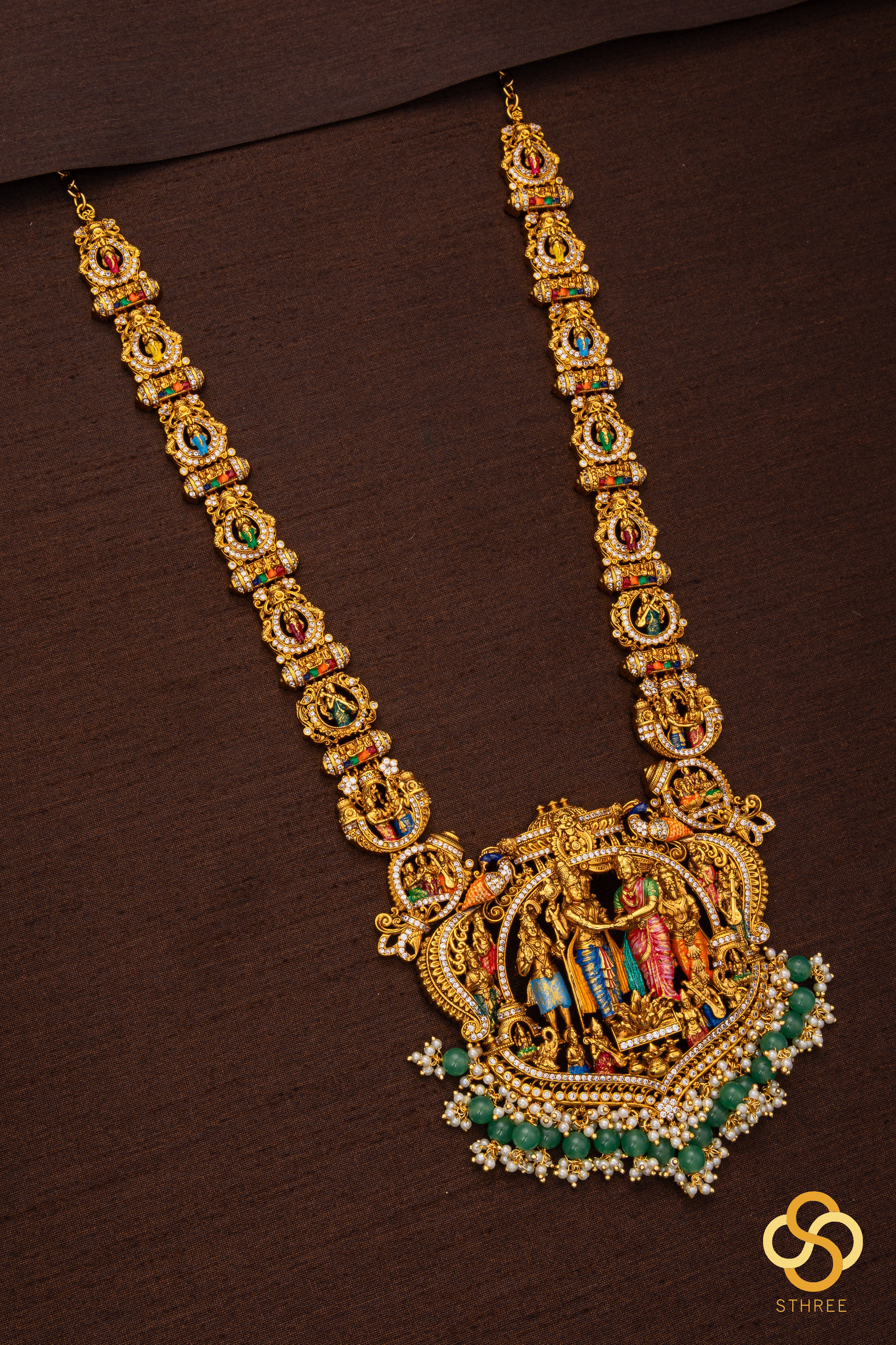 Srinivasa kalyanam pendant with Nakas work