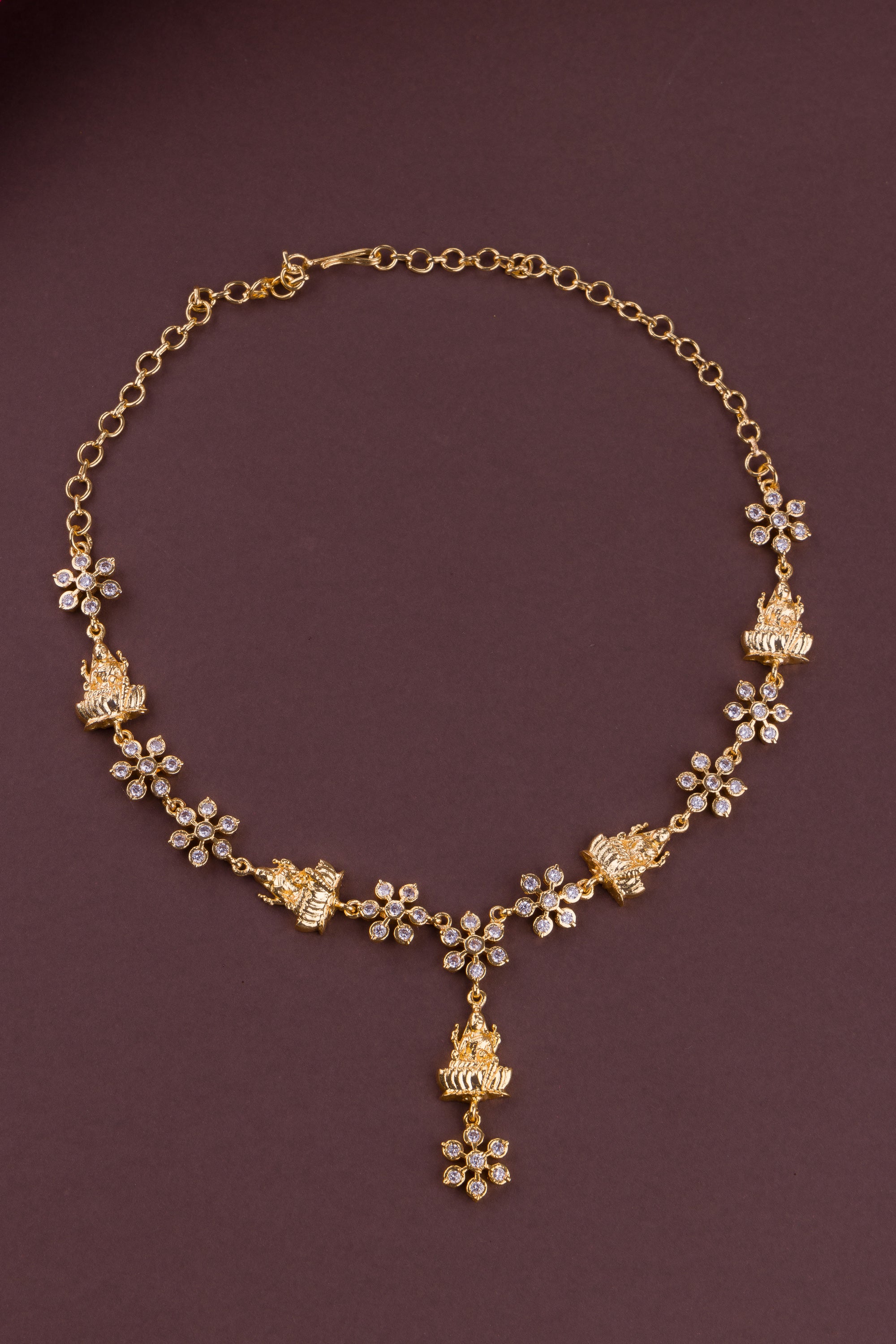 Lakshmi Zircon necklace - Aympon - White