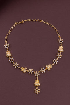Lakshmi Zircon necklace - Aympon - White