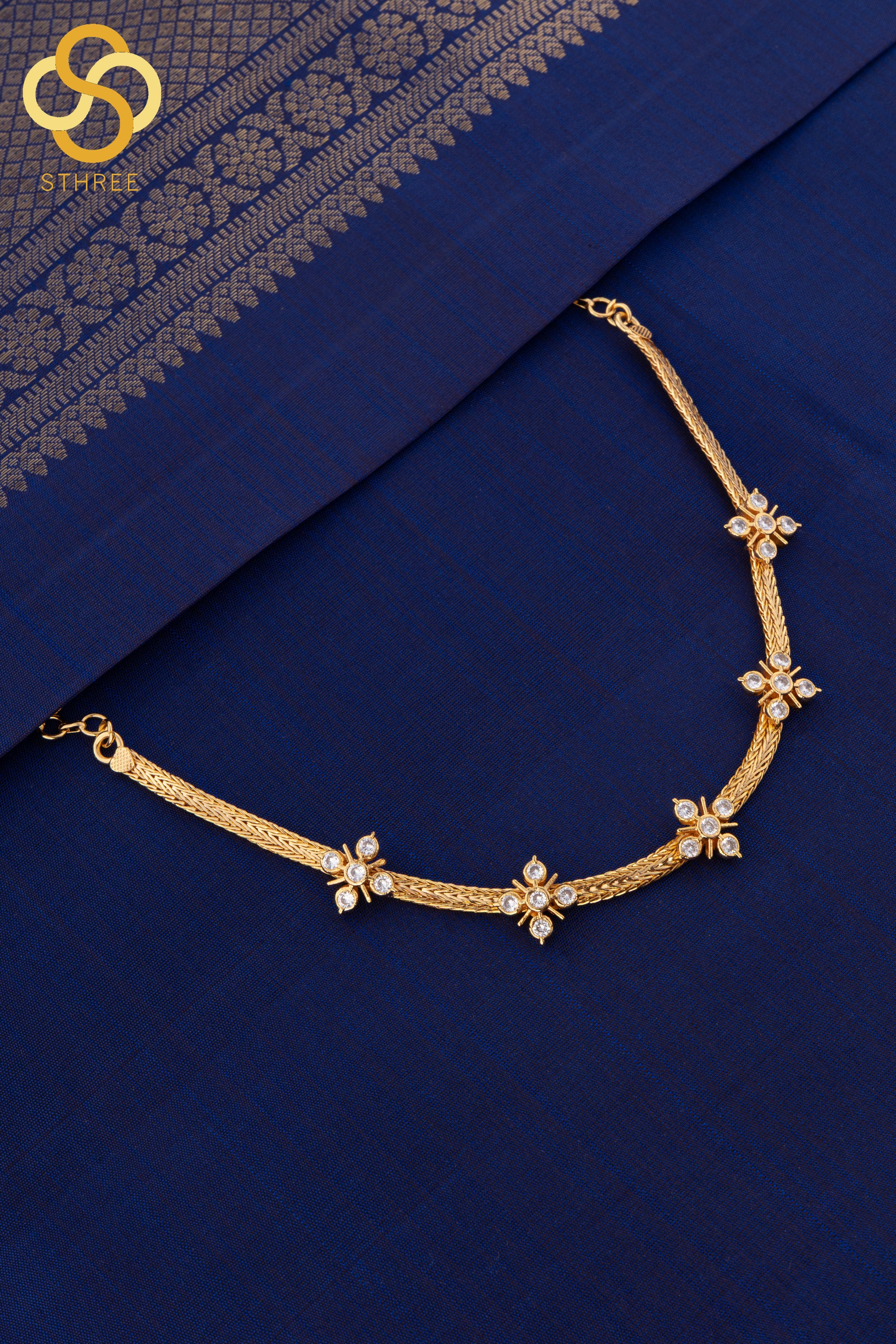 Aympon Five Stone Diamond Choker