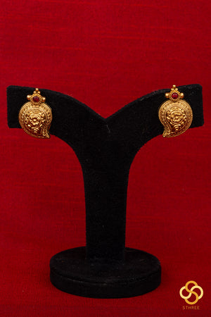 Manga malai - Gold and kemp red set