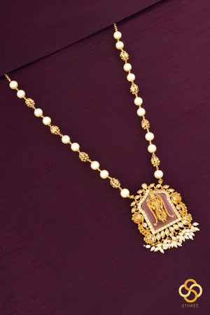 Balaji Pendant Neckpiece - Pink