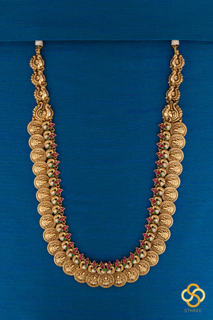 Lakshmi kasumalai necklace set [Long]