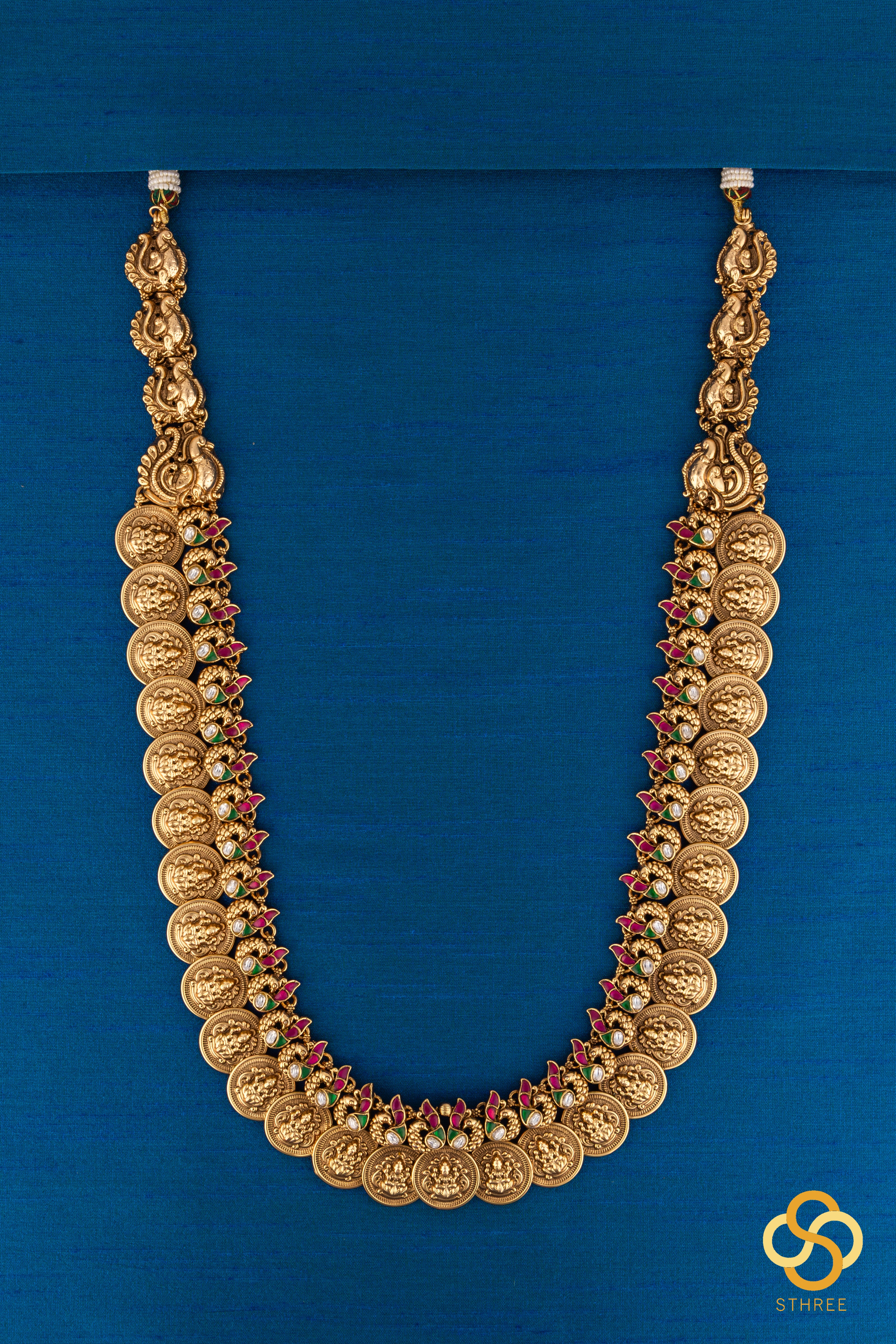 Lakshmi kasumalai necklace set [Long]