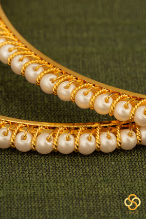 Pearls  Bangle  - Set of 2