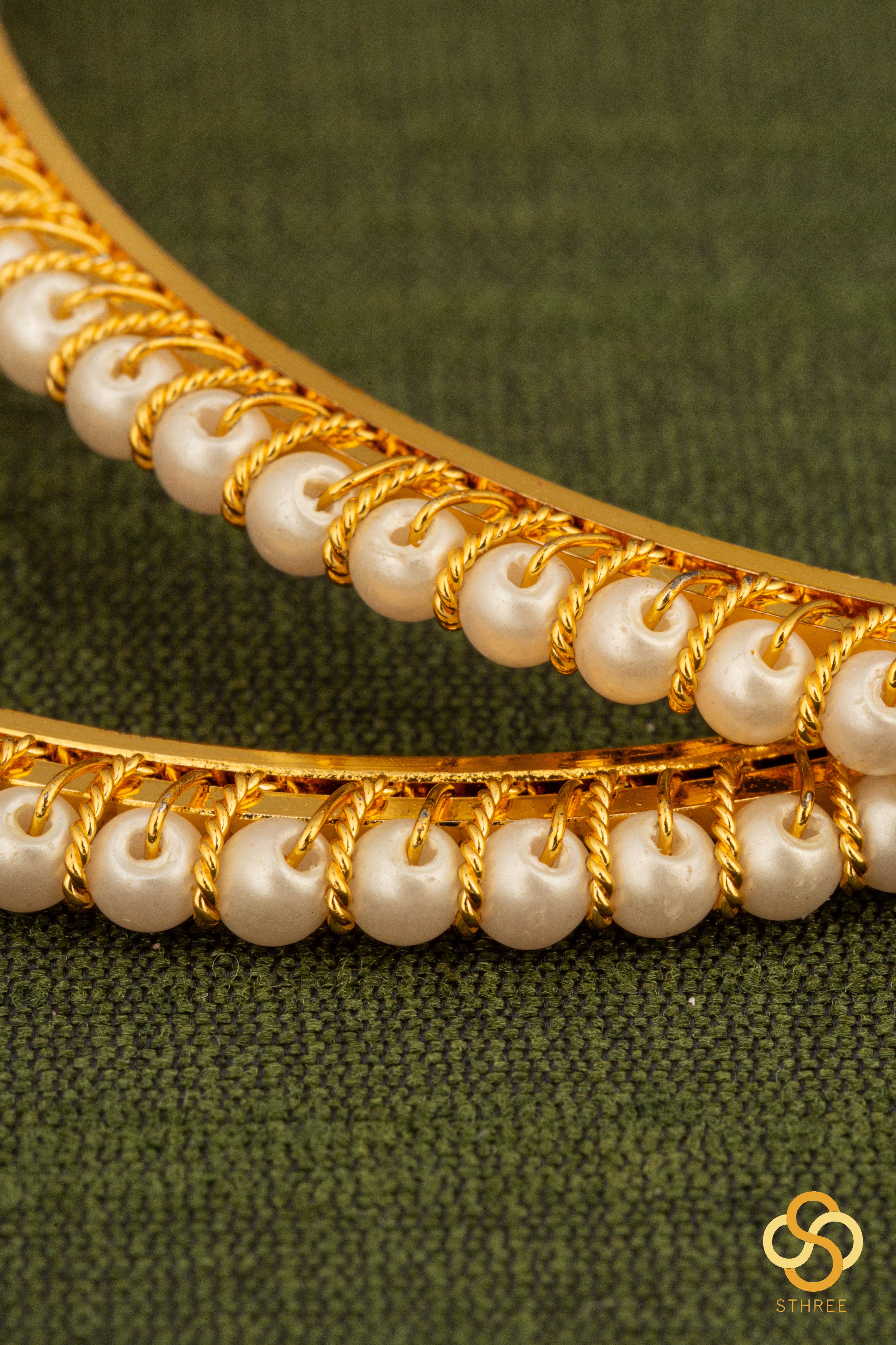 Pearls  Bangle  - Set of 2